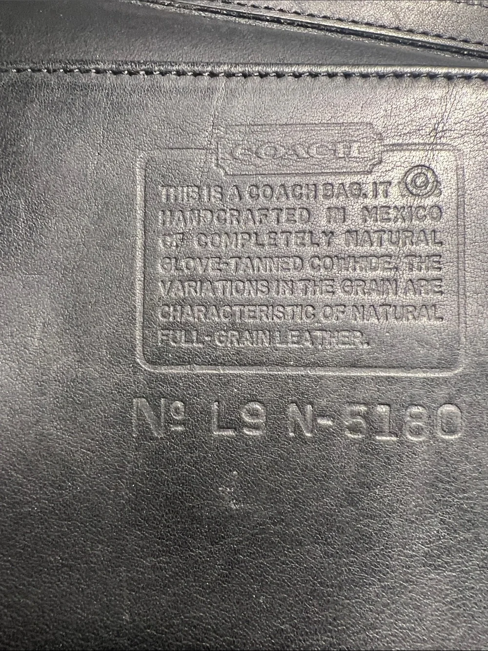 Coach Black Leather Briefcase with Top Handle and Strap